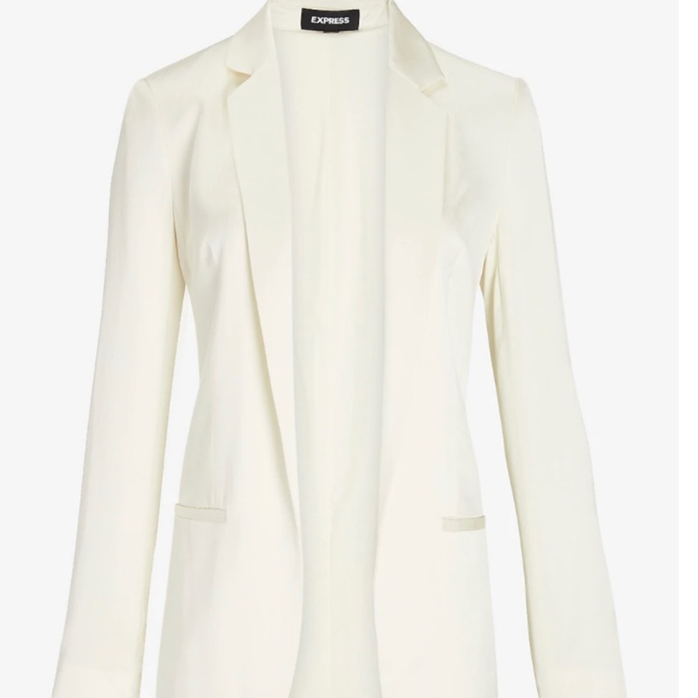 Express Satin Shawl Collar Boyfriend Blazer.